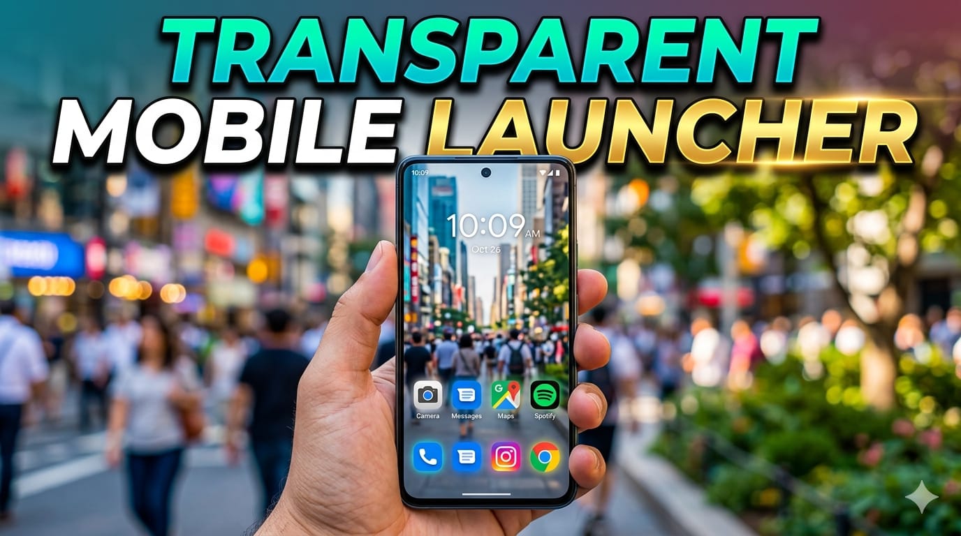 Transparent Mobile launcher for Android